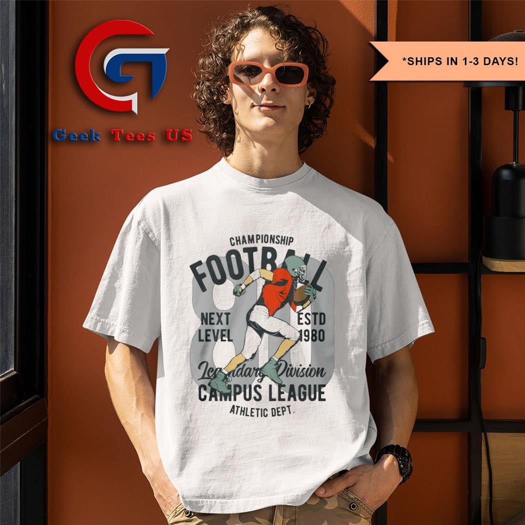 American Football Championship Campus League estd 1980 shirt