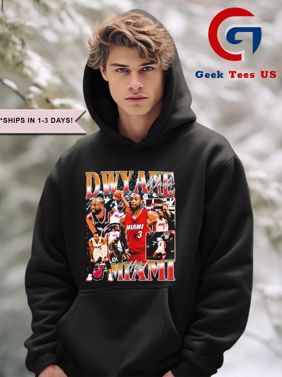 ウェア NBA Miami Heat Dwyane Wade game shirt Dwyane Wade 3 Miami Heat Basketball player graphic shirt