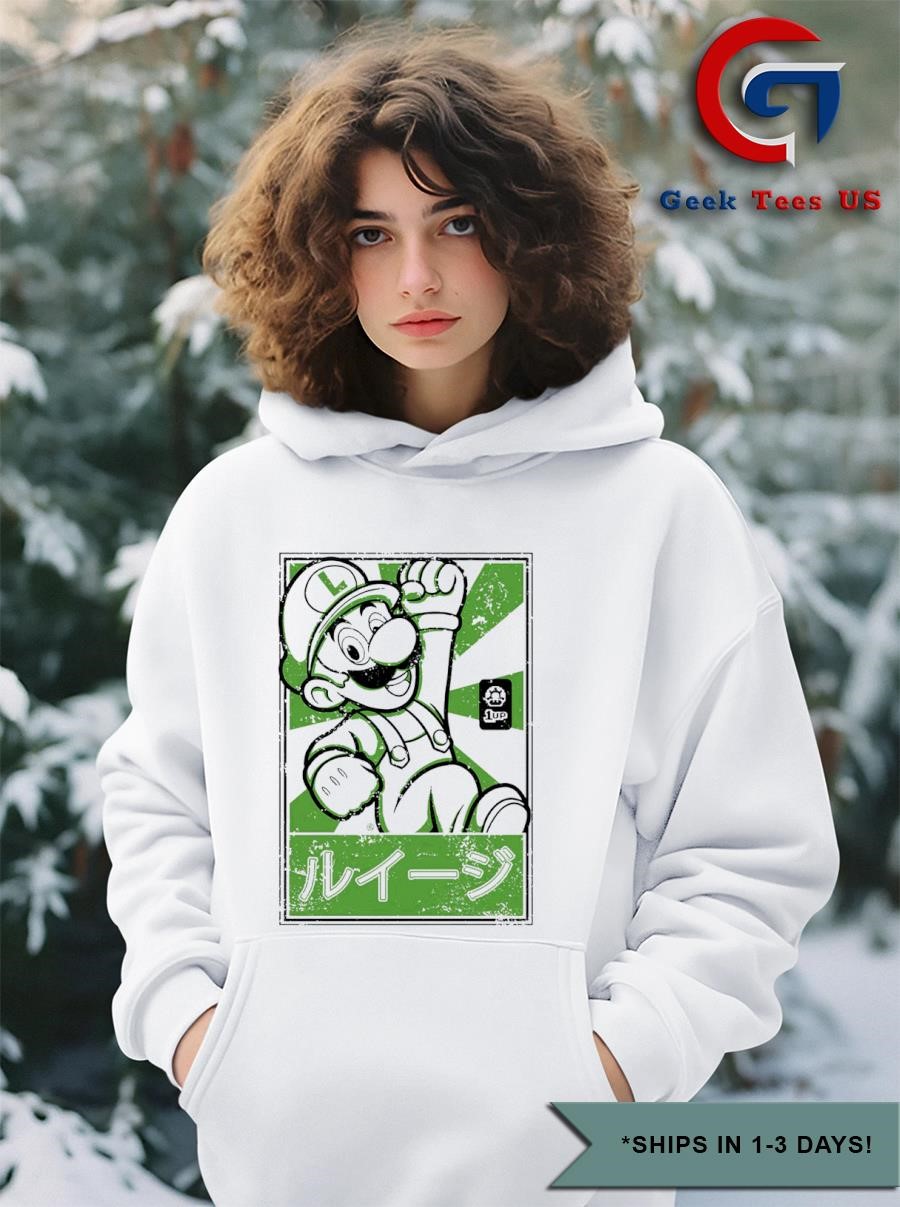 Luigi Mario Pullover Luigi Super Mario Hoodie Men's Luigi