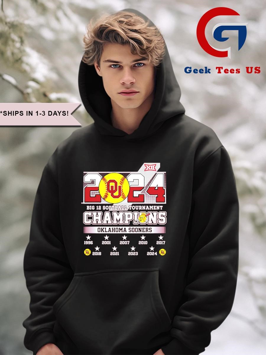 Oklahoma Sooners Big 12 Softball Tournament 2024 Champions logo 2024