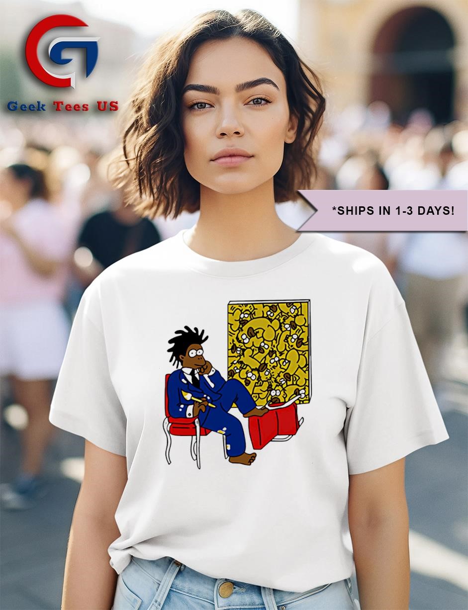 【 PROJECT】25SS★ Basquiat bear T-shirt New + Tag Unusual Vintage Style Bershka Jean-Michel Basquiat