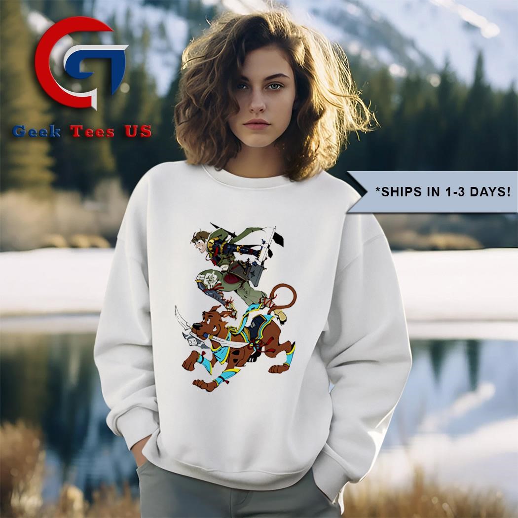 Scooby Doo X Monster Hunter cartoon shirt hoodie sweater long sleeve and tank top