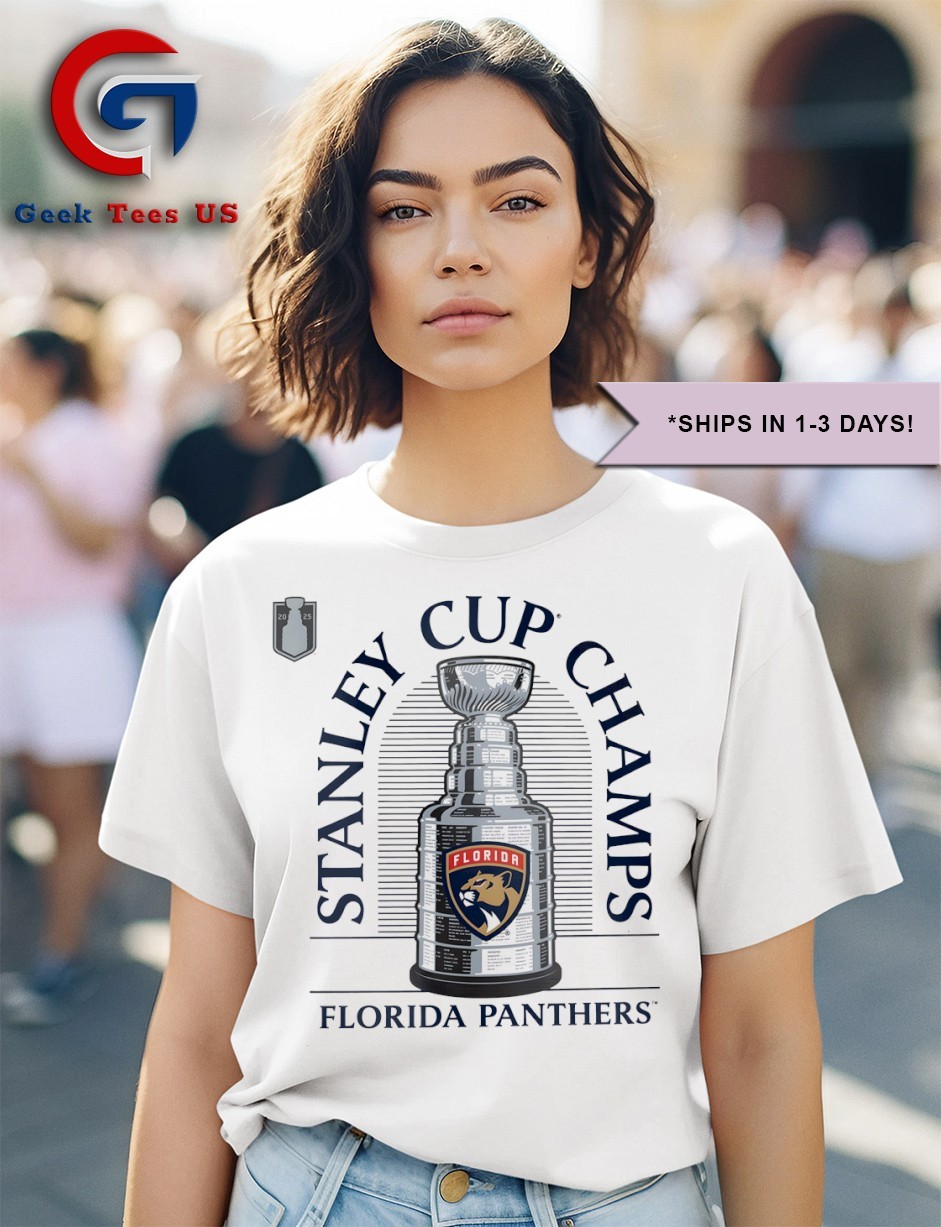 売れ筋商品|||ファナティクス カットソー トップス レディース Women's Steel Florida Panthers 2025 Stanley Cup Champions Locker Room T-Shirt Steel Florida Panthers 2024 Stanley Cup Champs Locker Room T-Shirt