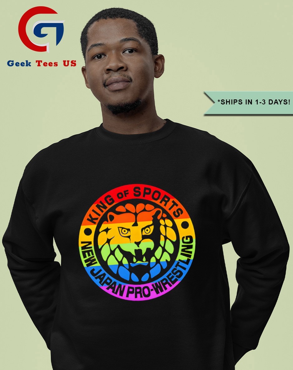 NJPW New Japan Pro Wrestling Shirt King Of Sports Raglan
