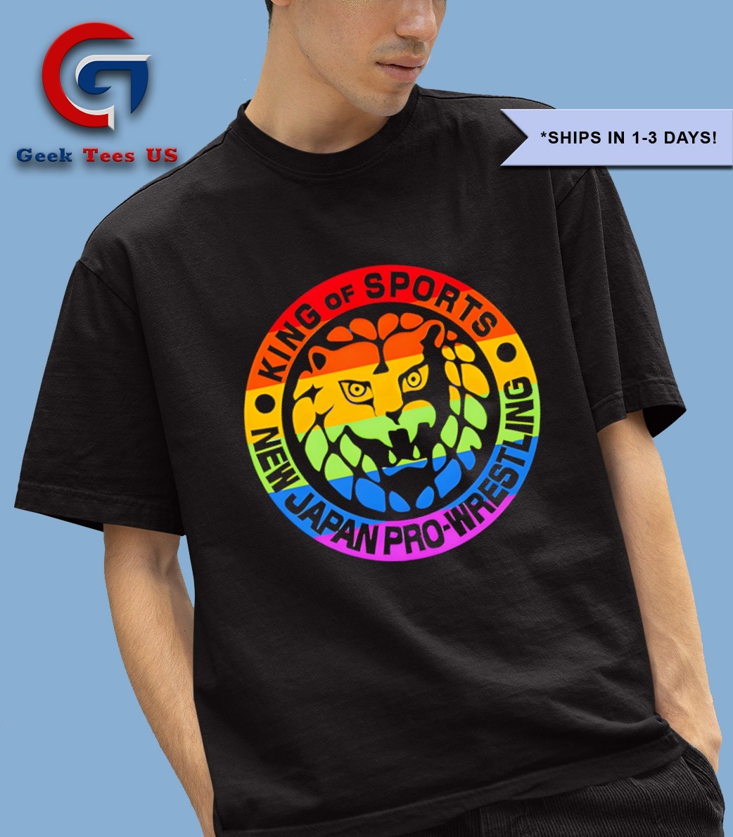 NJPW New Japan Pro Wrestling Shirt King Of Sports Raglan