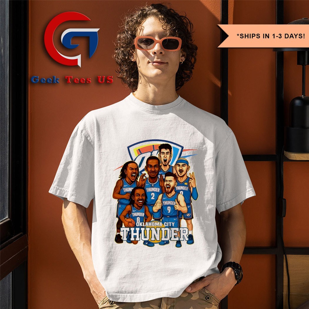 Oklahoma City Thunder basketball NBA Finals 2025 cartoon