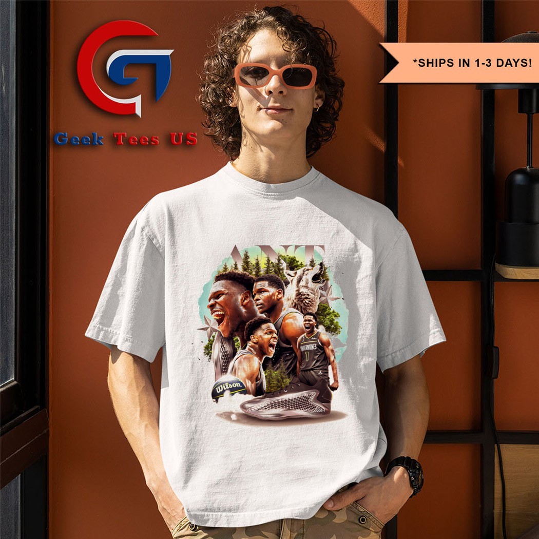 送料関税込み[NBA]Anthony Edwards Tシャツ★新作★男女兼用★ 500 LEVEL Anthony Edwards Men's Premium T-Shirt - Anthony