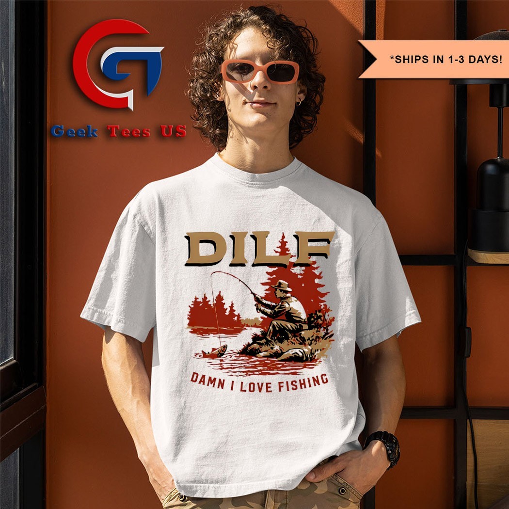 輸入雑貨 Mens DILF - Dude I Love Fishing T-Shirt 61exoZb+rWL.jpg