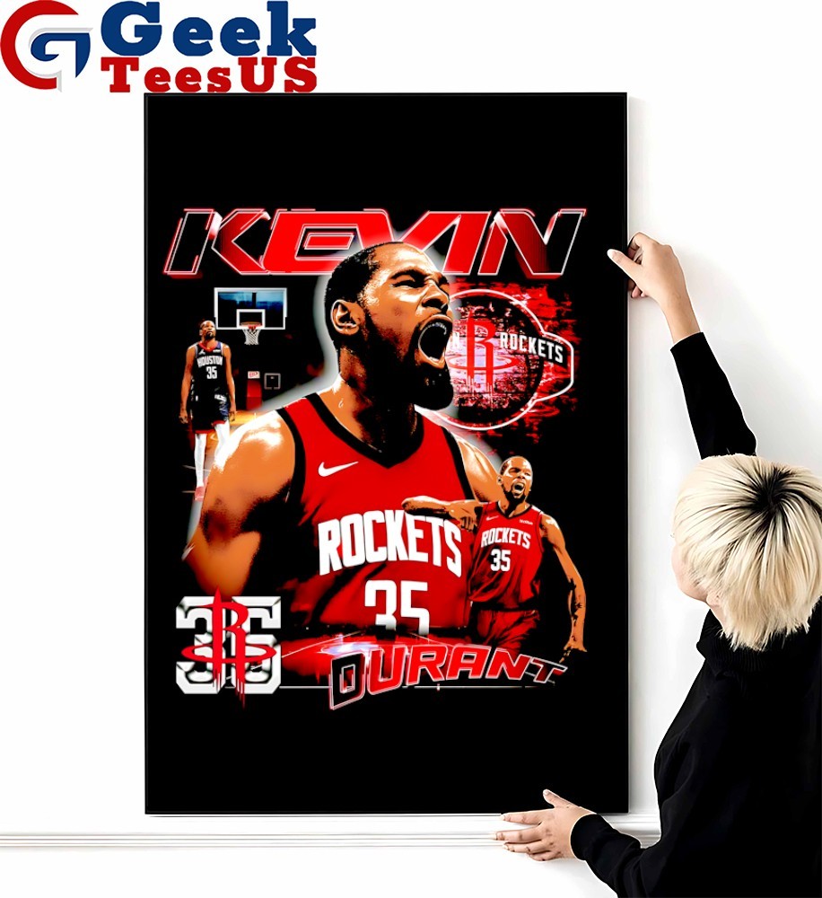Kevin Durant ゲームジャージ(2025 Rocketレッド)M Kevin Durant Houston Rockets NBA 2025 graphic shirt, hoodie