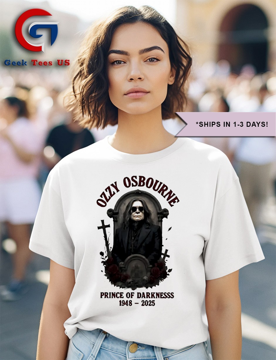 ◆ おちゃ ◆ Prince of Darkness Ozzy Osbourne Memorial 1948-2025 shirt