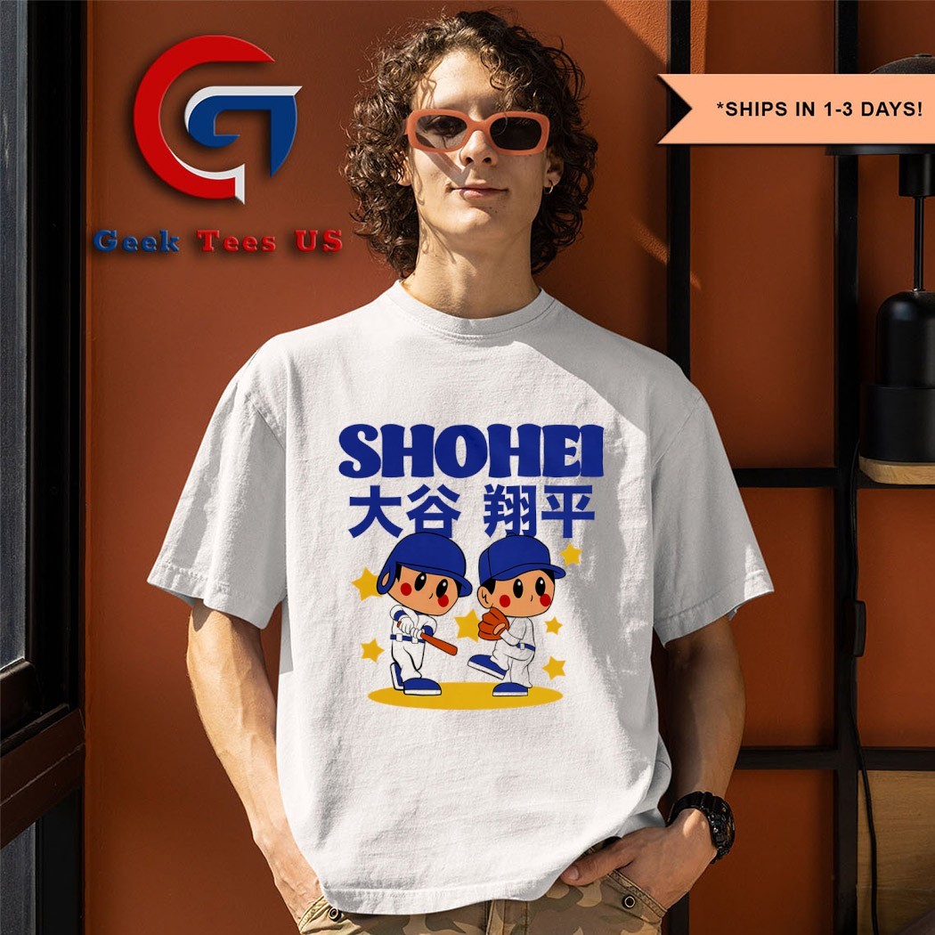 Shohei Ohtani Los Angeles Dodgers baseball Summer cartoon